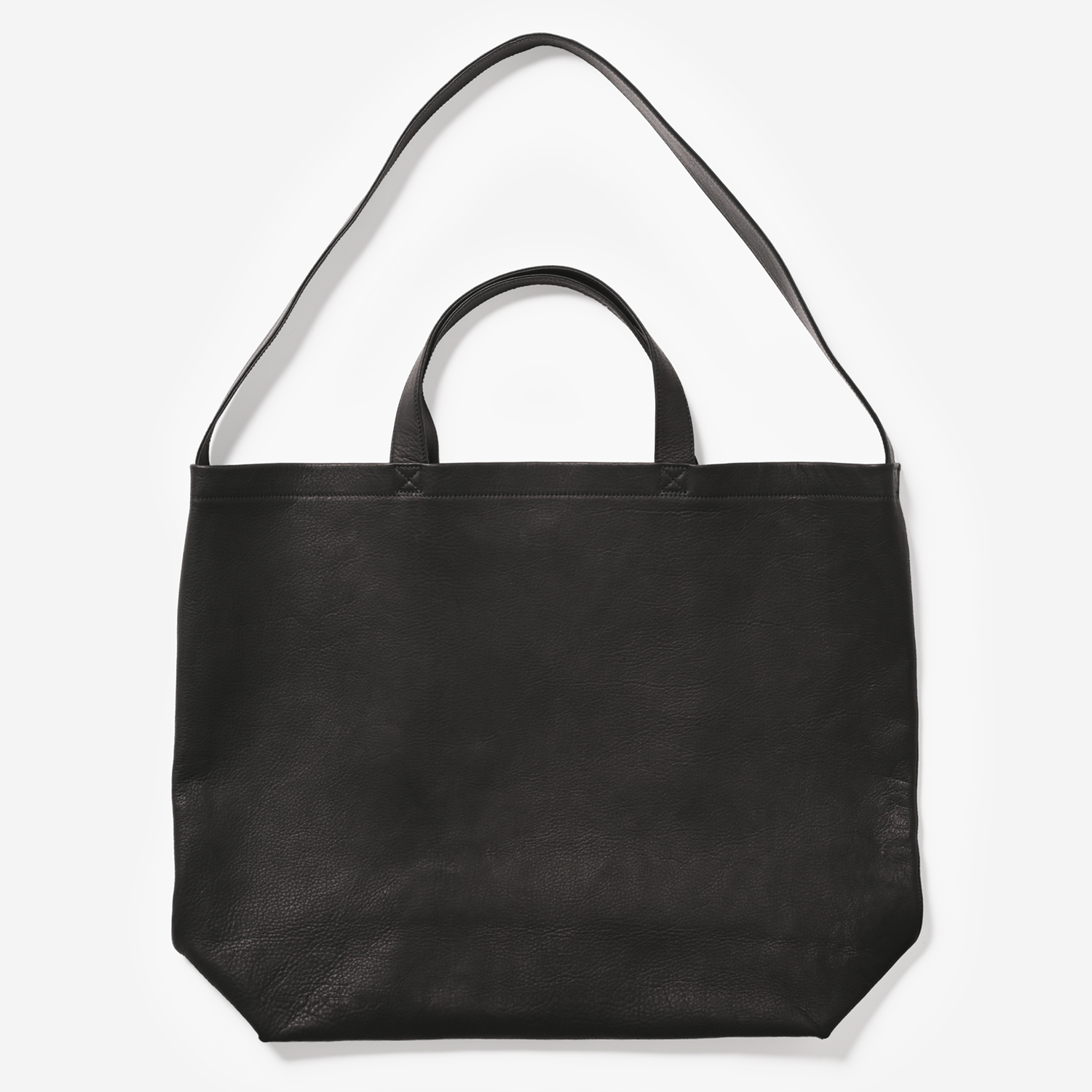 DA54 DOUBLE FACED SHOULDER TOTE : L（black）