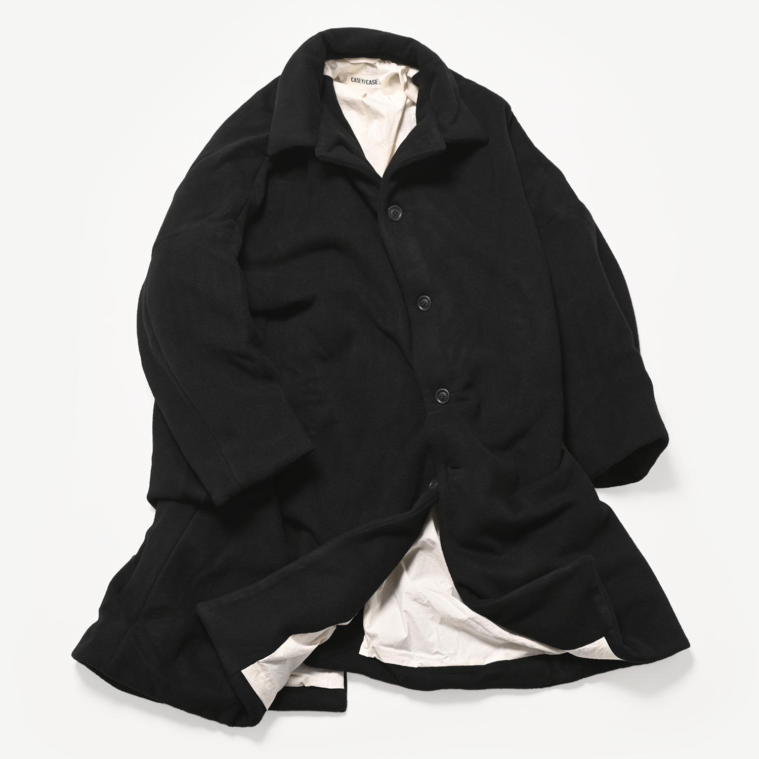 BIG BLOBBY COAT – KASPER（black）