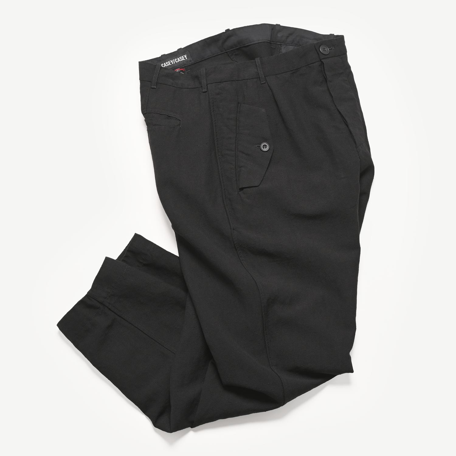 HIROSHI PANT – LIN WOOL（black）