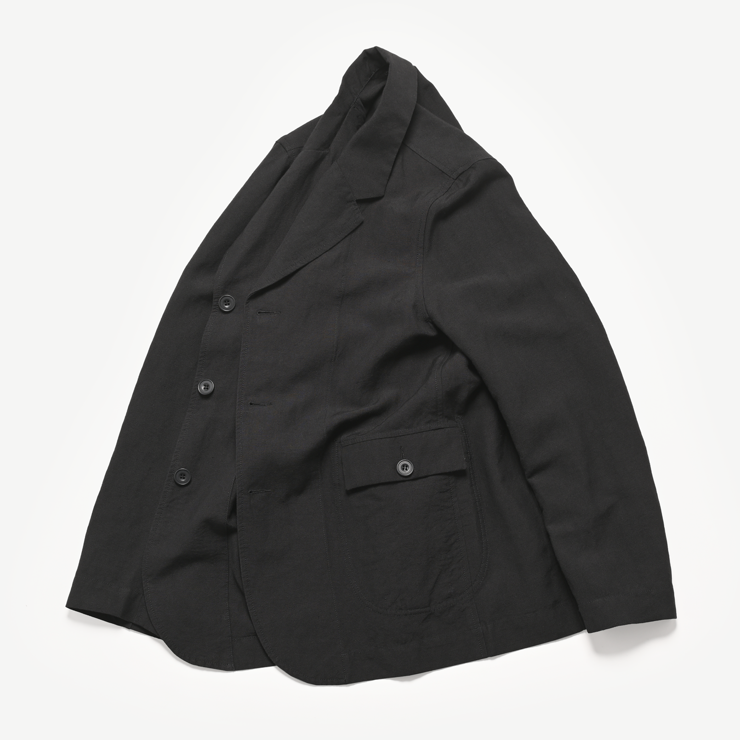 JAK PAT REVERSIBLE JACKET – LIN WOOL（black）