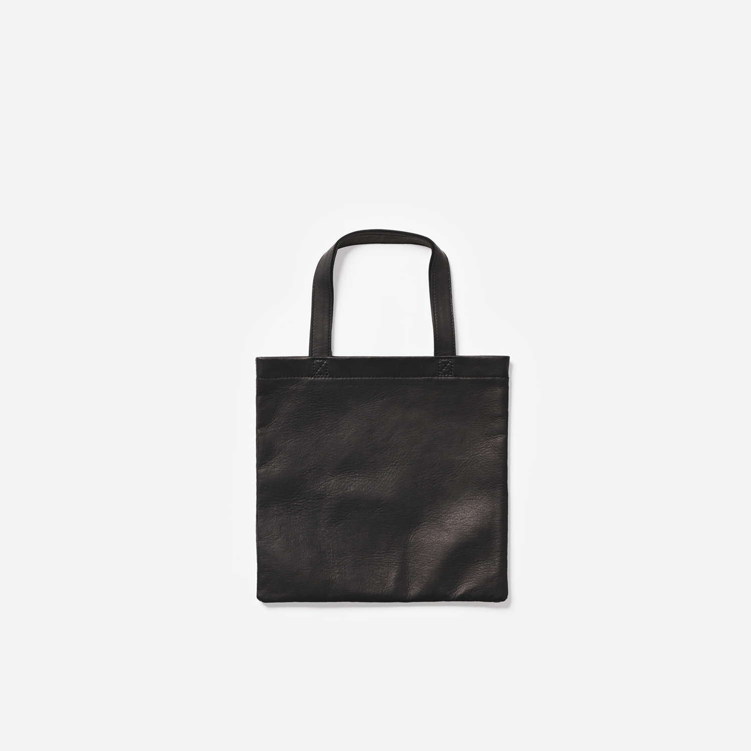 DA71 DOUBLE FACED FLAT TOTE : MINI（black）