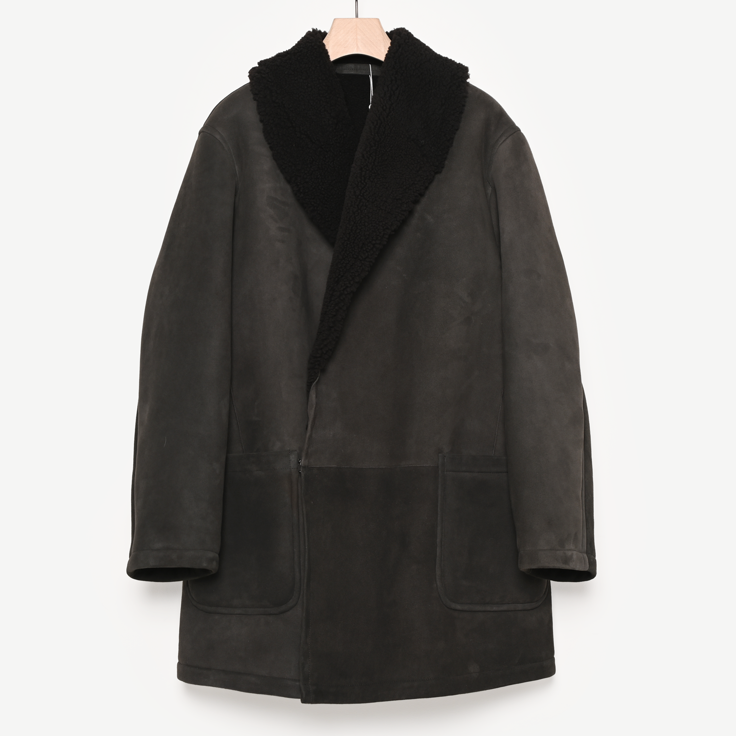 シープスキンショールカラーコート（brown）