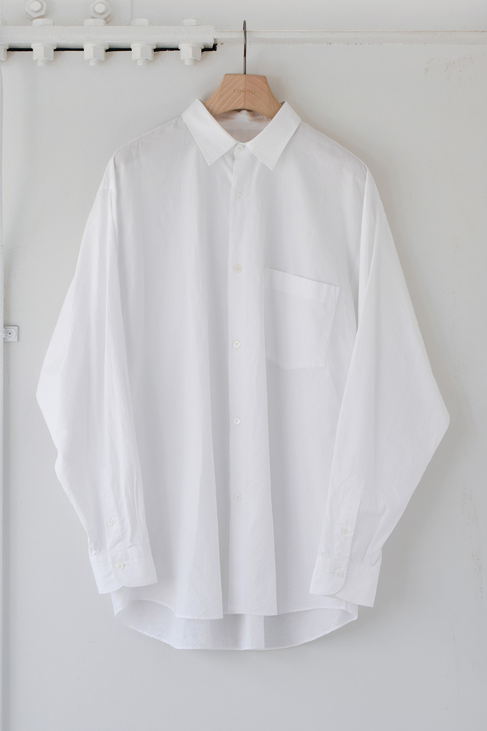 23AW COMOLI コモリシャツ (WHITE 1)新品未使用タグ付き