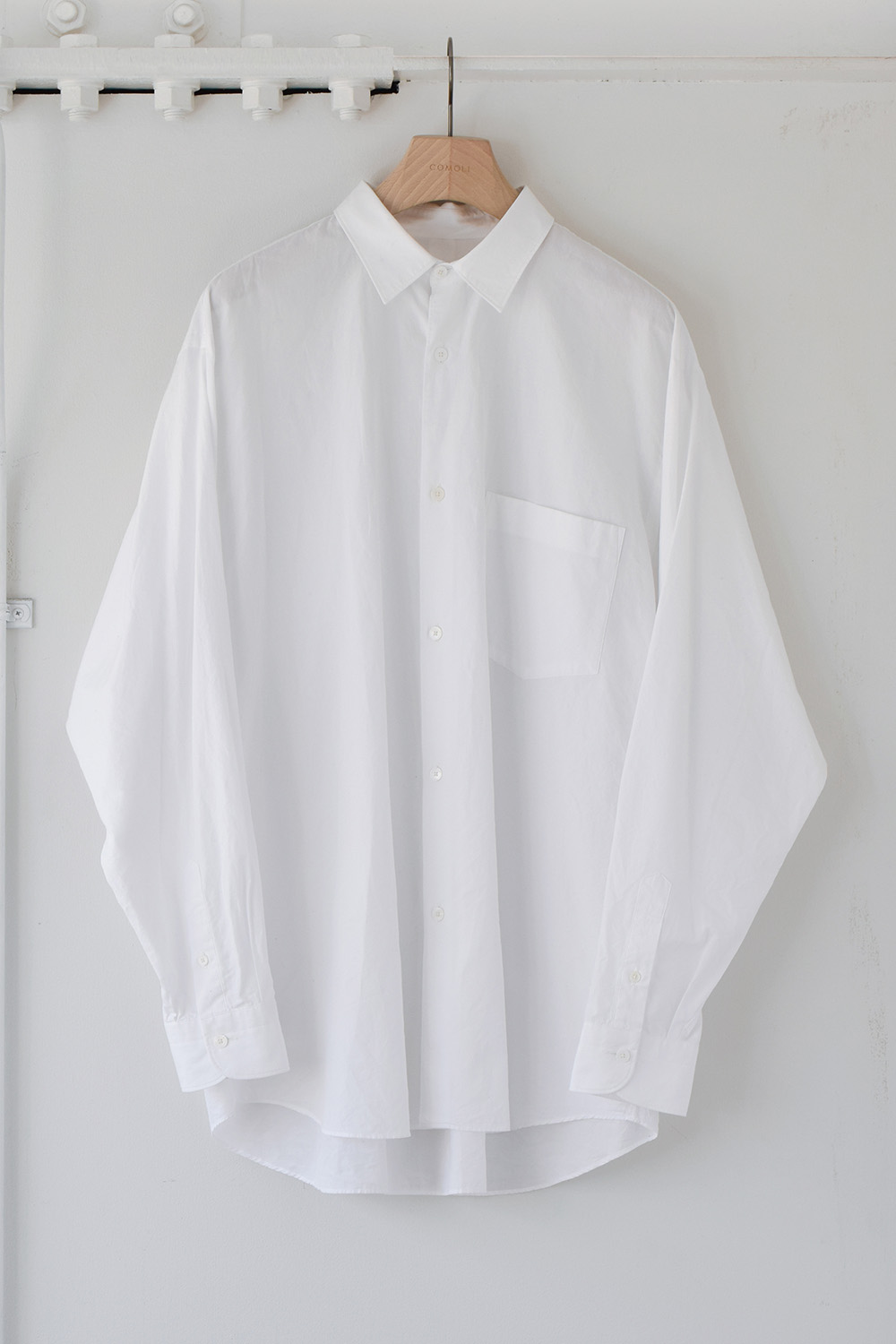 COMOLIコモリシャツ23AW COMOLI コモリシャツ (WHITE 2)